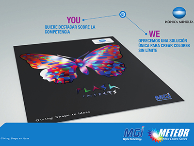 foto noticia Konica Minolta presenta MGI METEOR Unlimited Colors.